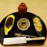 四季茶寮えど - ところてんとくず餅セット