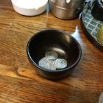 立呑み処 けんちゃん - 前金なので、お金はこの中に入れといてね　2013.07