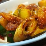 立呑み処 けんちゃん - 竹輪ときゅうりのピリ辛炒め・300円　2013.07