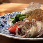 焼き鳥 とりら - 胸たたきポン酢ジュレ