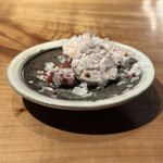 焼き鳥 とりら - 白肝ズリ刺し淡雪塩