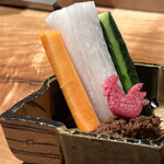 焼き鳥 とりら - 鳥味噌野菜スティック