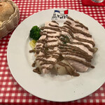 Bisutoro Togemaru - 若鶏むね肉のポシェ　アンチョビ黒オリーブソース