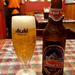 ナンハウス - ネパールビール：600円