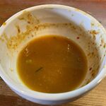 麺屋 高橋 - スープ割り