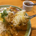 ポラポラ食堂 - ライスはタイ米の様な長細い米