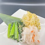 ナムル三種盛り合わせ