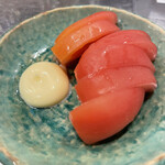 煮穴子と白ぎも - トマト　99円