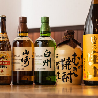 さらにお食事を美味しく彩る、種類豊富なドリンクもございます