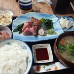 ナカガワ☆スエ食堂 - 刺身定食1400円
