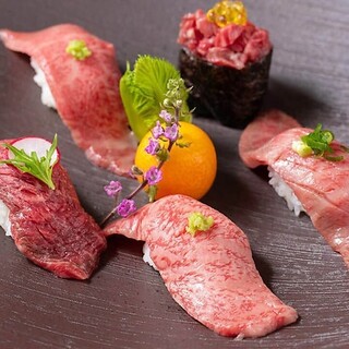 [Currently trending♪] Enjoy high-quality meat Sushi!