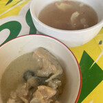 タイ・ラオス料理 メコン - ランチはグリーンカレー、ライス、スープ食べ放題