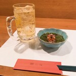 わのしょく二階 - ハイボールと突き出し