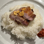 Tsukishima Supeinkurabu - イベリコ豚はやわらかで風味よく美味しい
