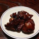 水だき 萬治郎 - 肝とずりの甘辛煮