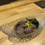 北新地ここの - 北海道の生だこを使った、タコのつんつん漬け。