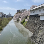 そば処 一庵 - 桜と石垣と堀