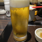 勝烈亭 - キリン一番搾り グラス 生ビール(682円)