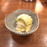 銀平 北新地店 - 美味しい白菜の漬物