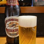 食遊亭 AOI - お酒①麒麟ラガービール(瓶ビール、麒麟ビール)(税別650円)