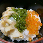 瓶ドン屋 みやこ - 宮古の瓶ドン鮑(あわび) 盛り付け私