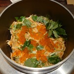 あがの割烹 千原六助 - 桜えびとイクラご飯