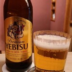 Ogata - お酒①ヱビスビール(瓶ビール、サッポロビール)