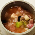 エヴォリュエ - 聖護院のロワイヤル 淡路ビーフと大根のポトフ仕立て タイム風味