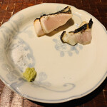 千翠 - お造り　鰆の炙り、赤むつの炙り
