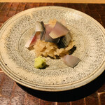 千翠 - 有明のコハダ　炊き立て酢飯と一緒に