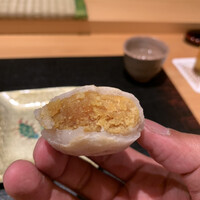 御料理 まつ山 - 自家製カラスミ餅