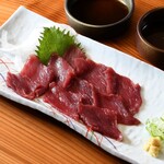 Horse sashimi (red meat)