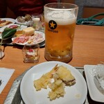 白浜古賀の井リゾート＆スパ - 生ビール大…大きかったです1200円くらいしてたかな