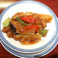 中国料理 桃花林 - 揚げ豆腐の自家製味噌煮込み
