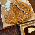 Kakibune Kappou - カキフライがないおかげで食べてみれた。カツはどうなってても好きか、、