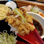 俺の中華たなか家 - 「背脂飯」をアップでパチリ♯　これ❗旨いっす♥