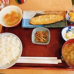 フォンテーヌ - 焼魚定食(ホッケ、ごはん中)_¥800