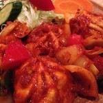 ナマステNIPPON - フライドモモ！ご飯がかなりススム系のピリ甘辛テイストやばい！ハマりました。。