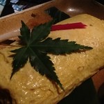 京の町 - 名物の出し巻き。中に温泉卵が二個入ってます！！