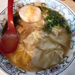 らー麺 こぶし - あごだしのワンタンそば 塩 1,000円(税込)﻿ 