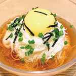[Specialty] Nagaimo Somen from Tokachi Kawanishi, Otofuke Takeuchi Poultry Farm, topped with rice and egg