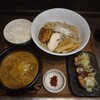 Nudoru Men Wa - 濃厚つけ麺＋中ご飯＋トッピングのチャーシュー