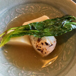 高台寺 和久傳 - 筍と鯛の白子