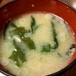 Midori Zushi Sushi Matsu - サービスのお味噌汁