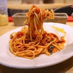 ローマ軒 - ミートナポリタン(麺400g 680円)
目玉焼きのせ(+120円)