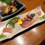 Shifuku No Oto Kanazawa Sushi Dainingu - 刺身の盛り合わせ。