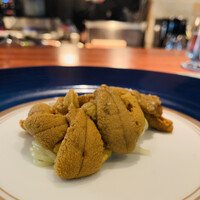 蒼 - ②【塩谷魚店より 青森大間 北紫雲丹の冷製フェデリーニ】
                    ★ パスタは蛤+鯛の出汁で茹で上げ...