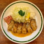 Katsuretsu Yotsuya Takeda - カキバター焼定食 おかず増し