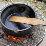 石垣の塩 - 料理写真:塩づくり ぐつぐつ