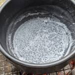 石垣の塩 - 塩づくり だんだん結晶が